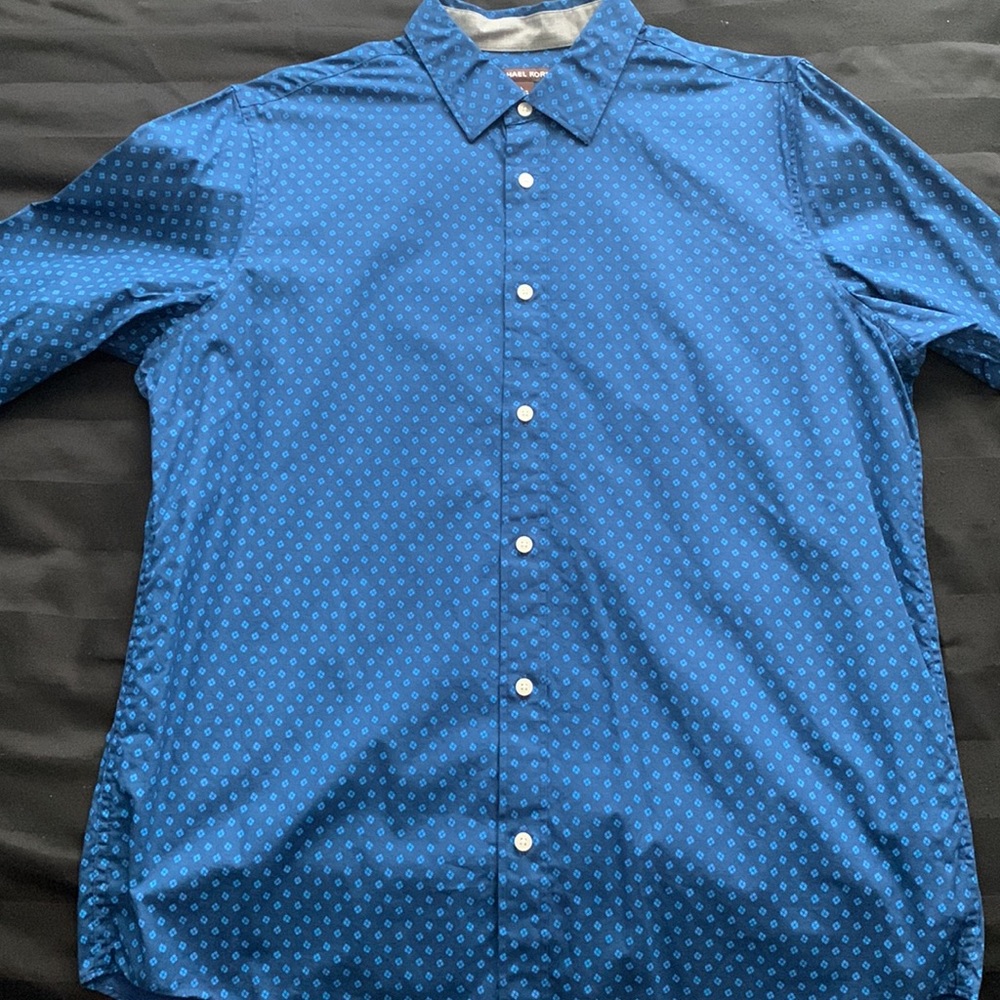Michael Kors dark blue printed shirt